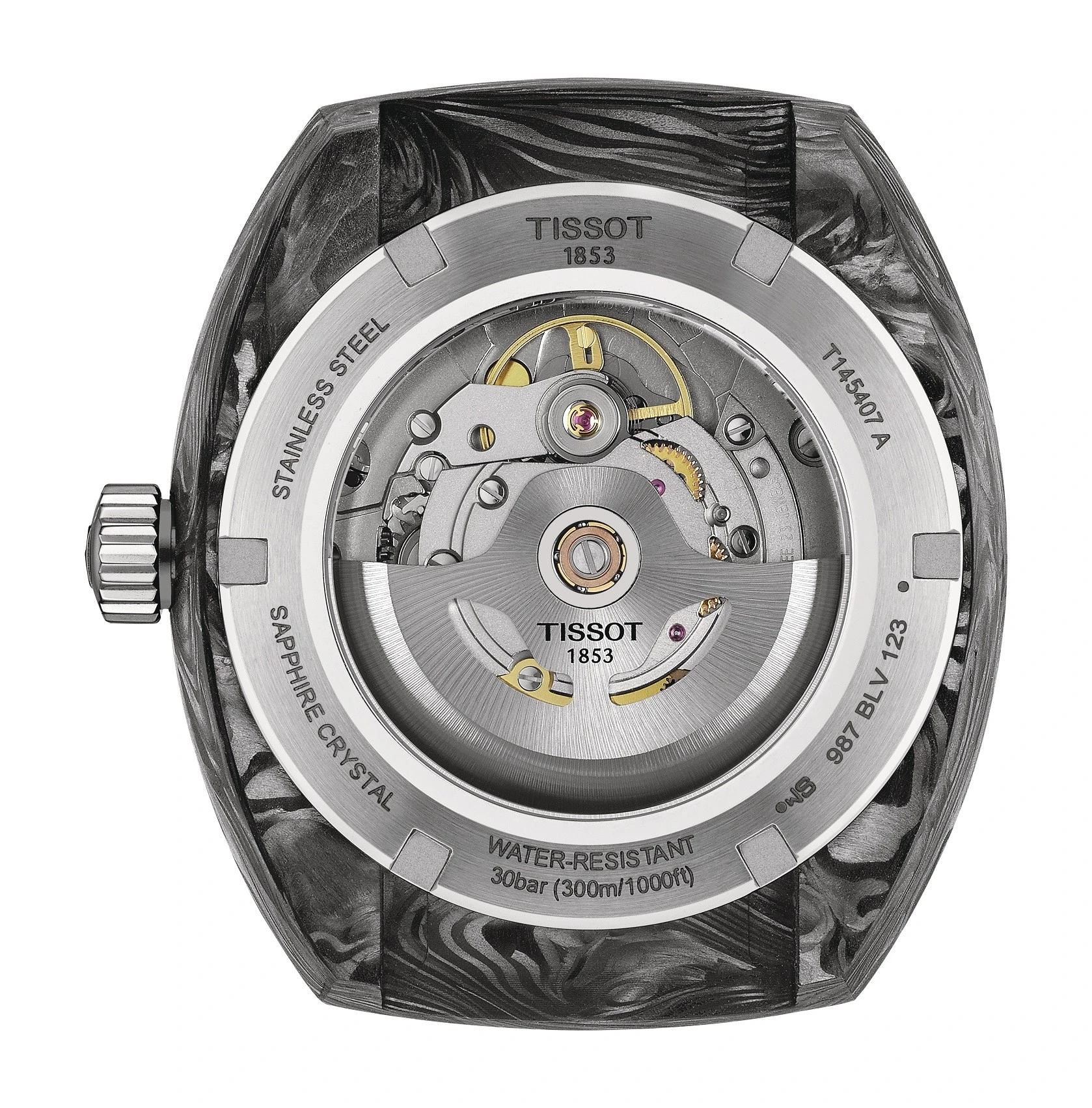 Tissot Sideral Carbon Powermatic 80 T145.407.97.057.02, zdjęcie 2 z 4