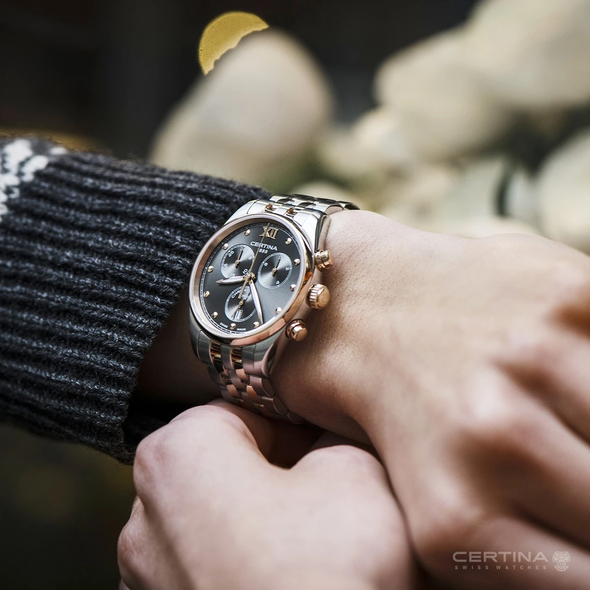 Certina DS-8 Chronograph Lady C033.234.22.088.00, zdjęcie 2 z 9