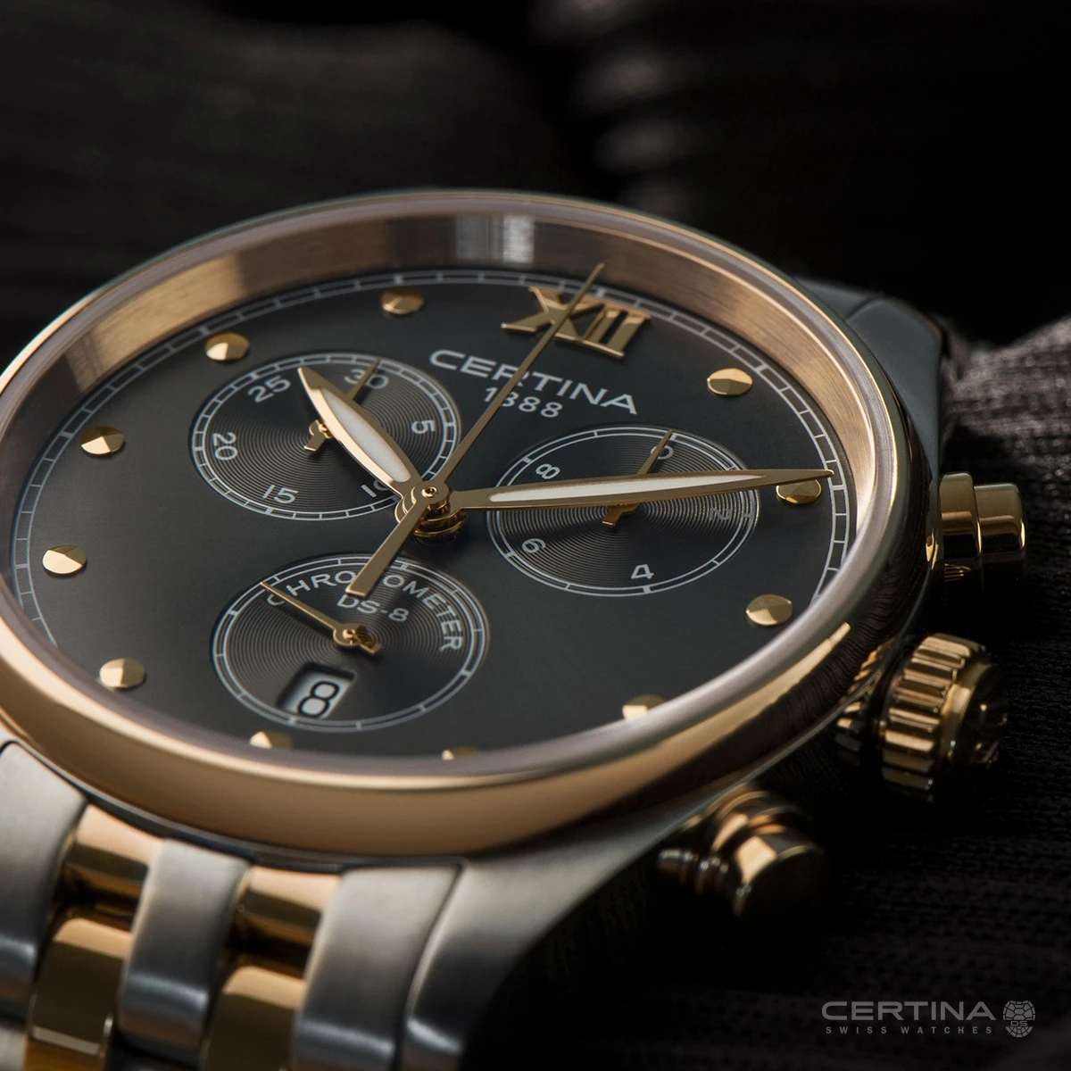 Certina DS-8 Chronograph Lady C033.234.22.088.00, zdjęcie 4 z 9