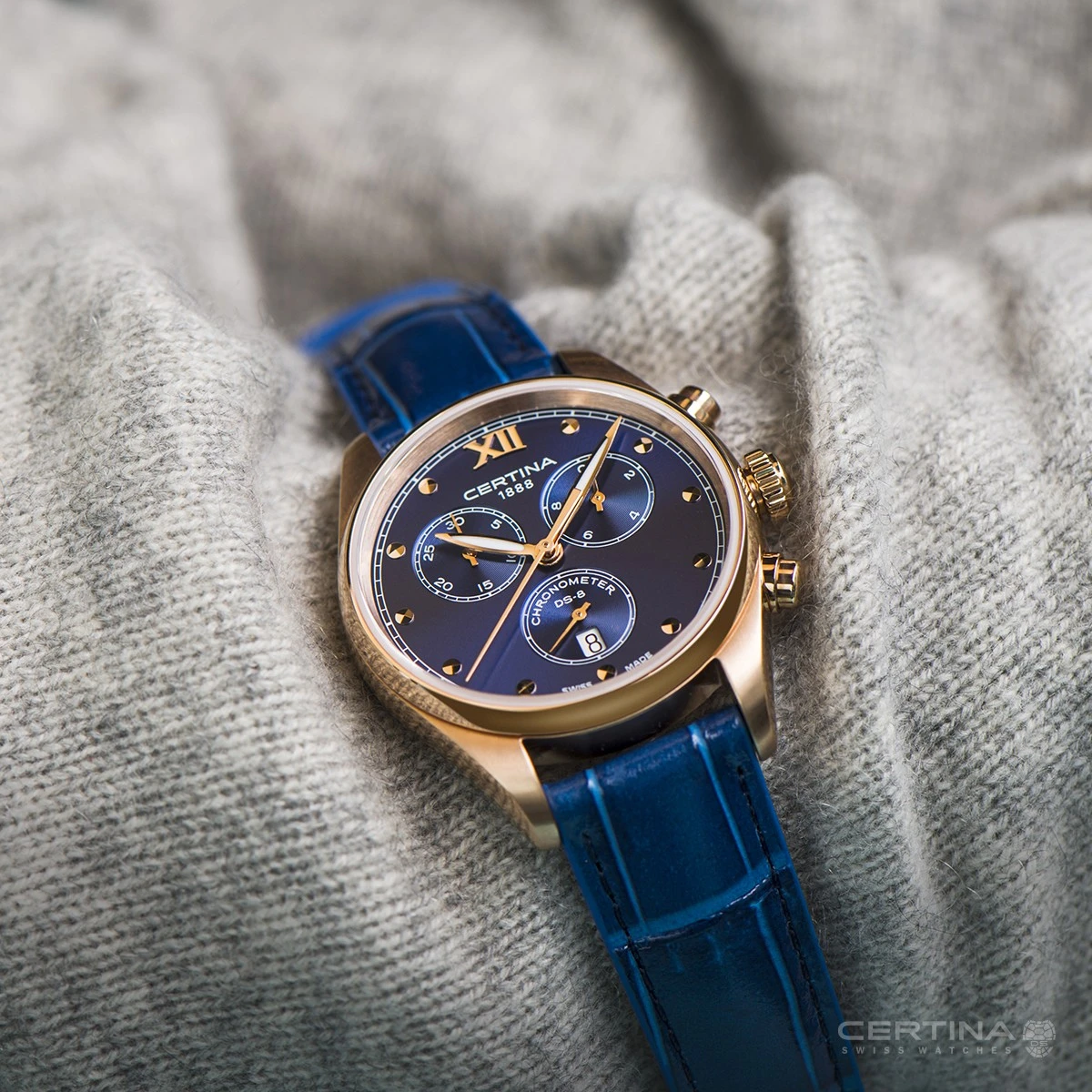 Certina DS-8 Lady Chronograph COSC C033.234.36.048.00, zdjęcie 5 z 8