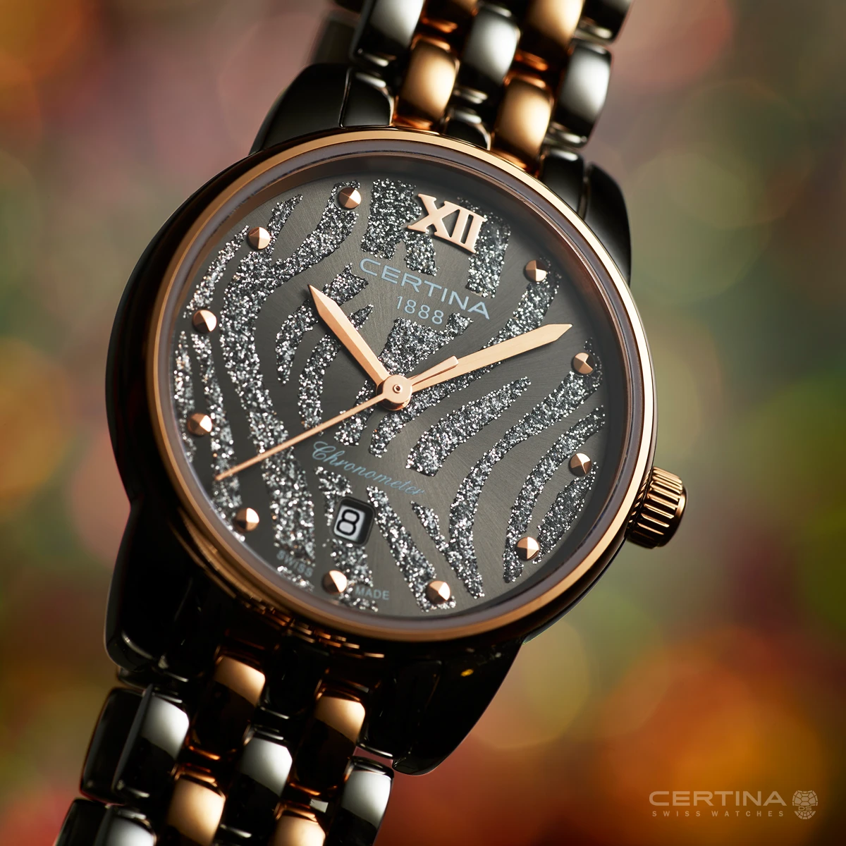 Certina DS-8 Lady Bicolor COSC Chronometer C033.051.22.088.00, zdjęcie 5 z 7