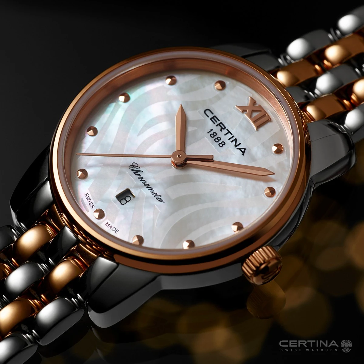 Certina DS-8 Lady Bicolor COSC Chronometer C033.051.22.118.00, zdjęcie 2 z 6