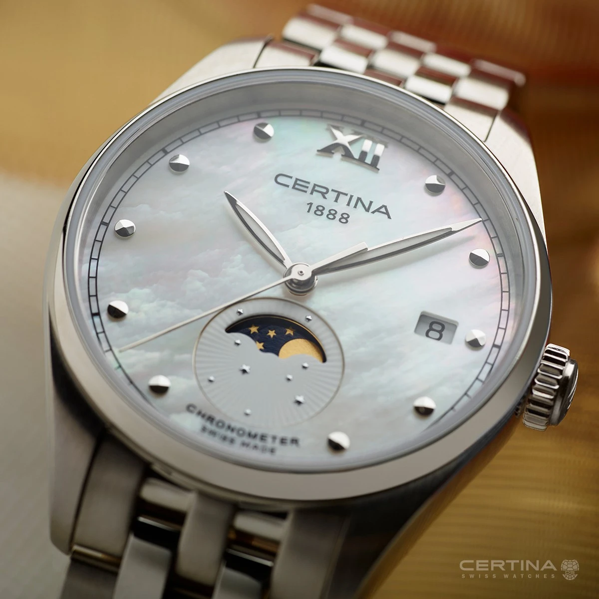 Certina DS-8 Lady Moon Phase COSC C033.257.11.118.00, zdjęcie 2 z 6