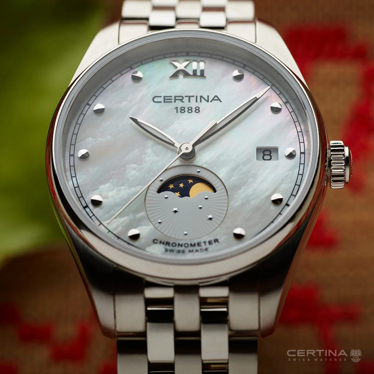 Certina DS-8 Lady Moon Phase COSC C033.257.11.118.00, zdjęcie 4 z 6
