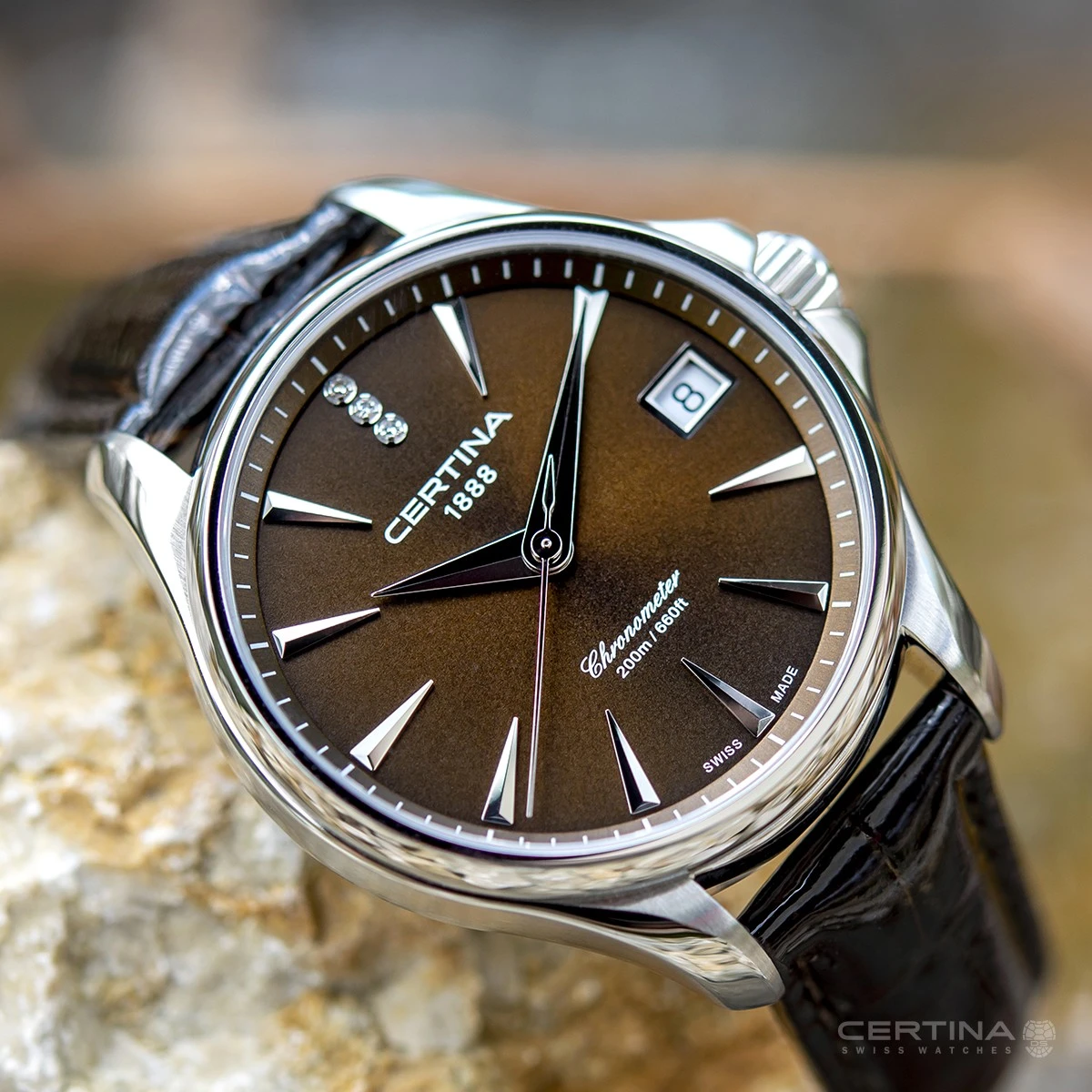 Certina DS Action Lady COSC Diamonds C032.051.16.296.00, zdjęcie 2 z 5