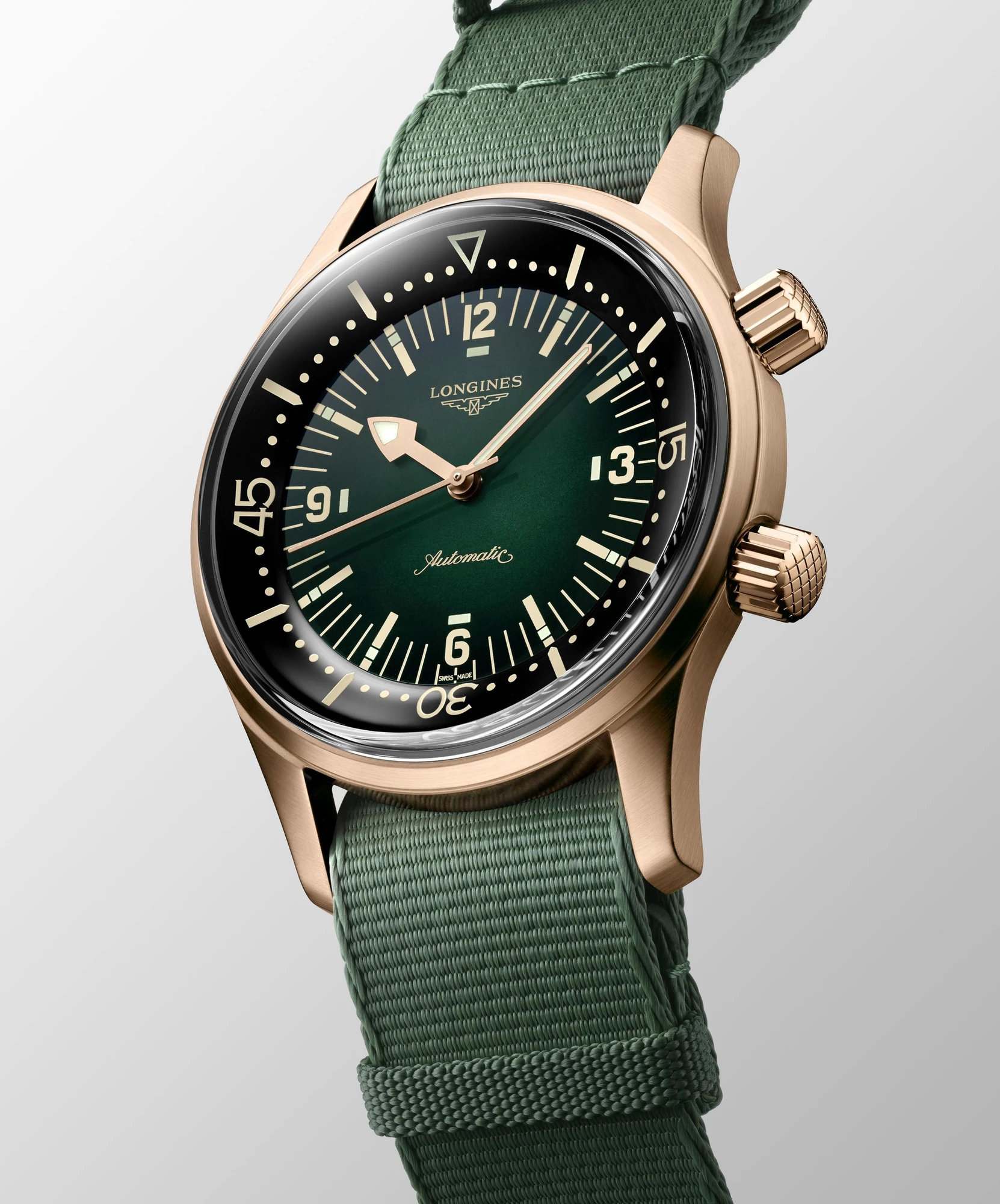 Longines Legend Diver Bronze L3.774.1.50.2, zdjęcie 8 z 17