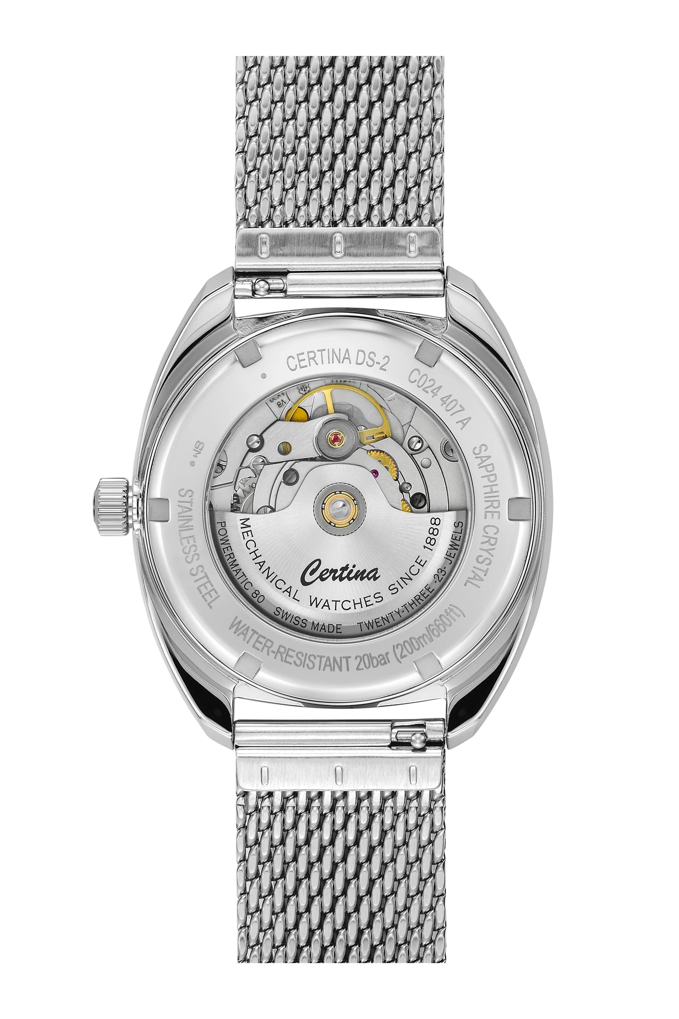 Certina DS-2 Powermatic 80 Black C024.407.11.051.00, zdjęcie 4 z 9