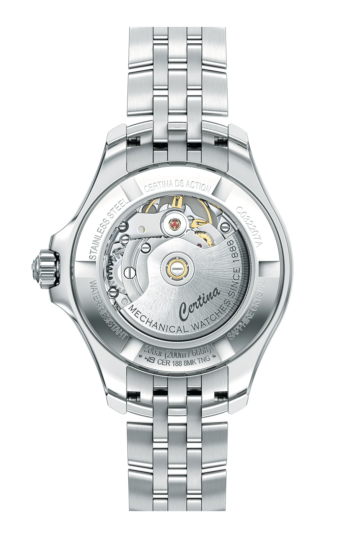 Certina DS Action Lady Powermatic 80 Diamonds C032.207.11.056.00, zdjęcie 4 z 7