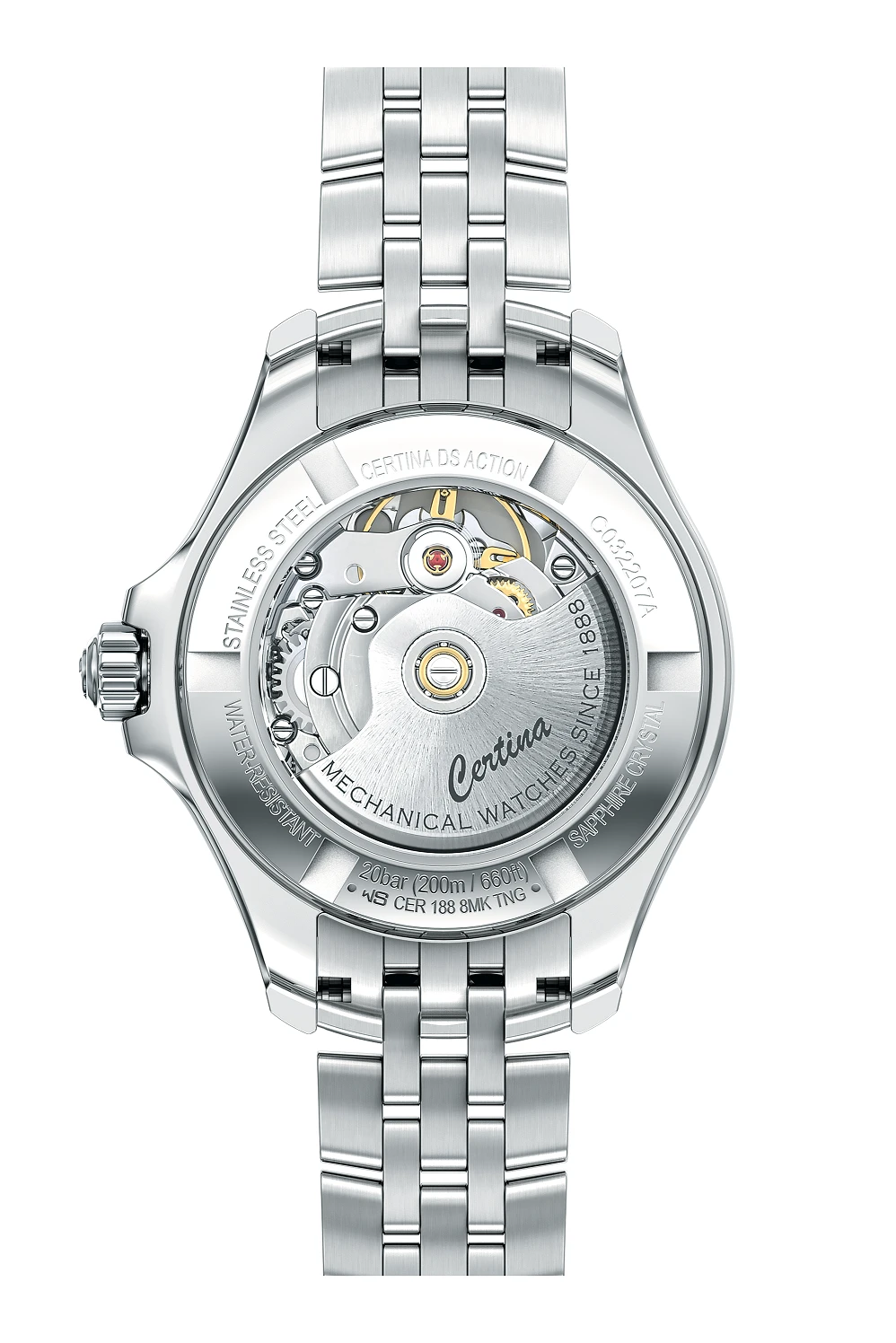 Certina DS Action Lady Powermatic 80 Diamonds C032.207.11.116.00, zdjęcie 2 z 4
