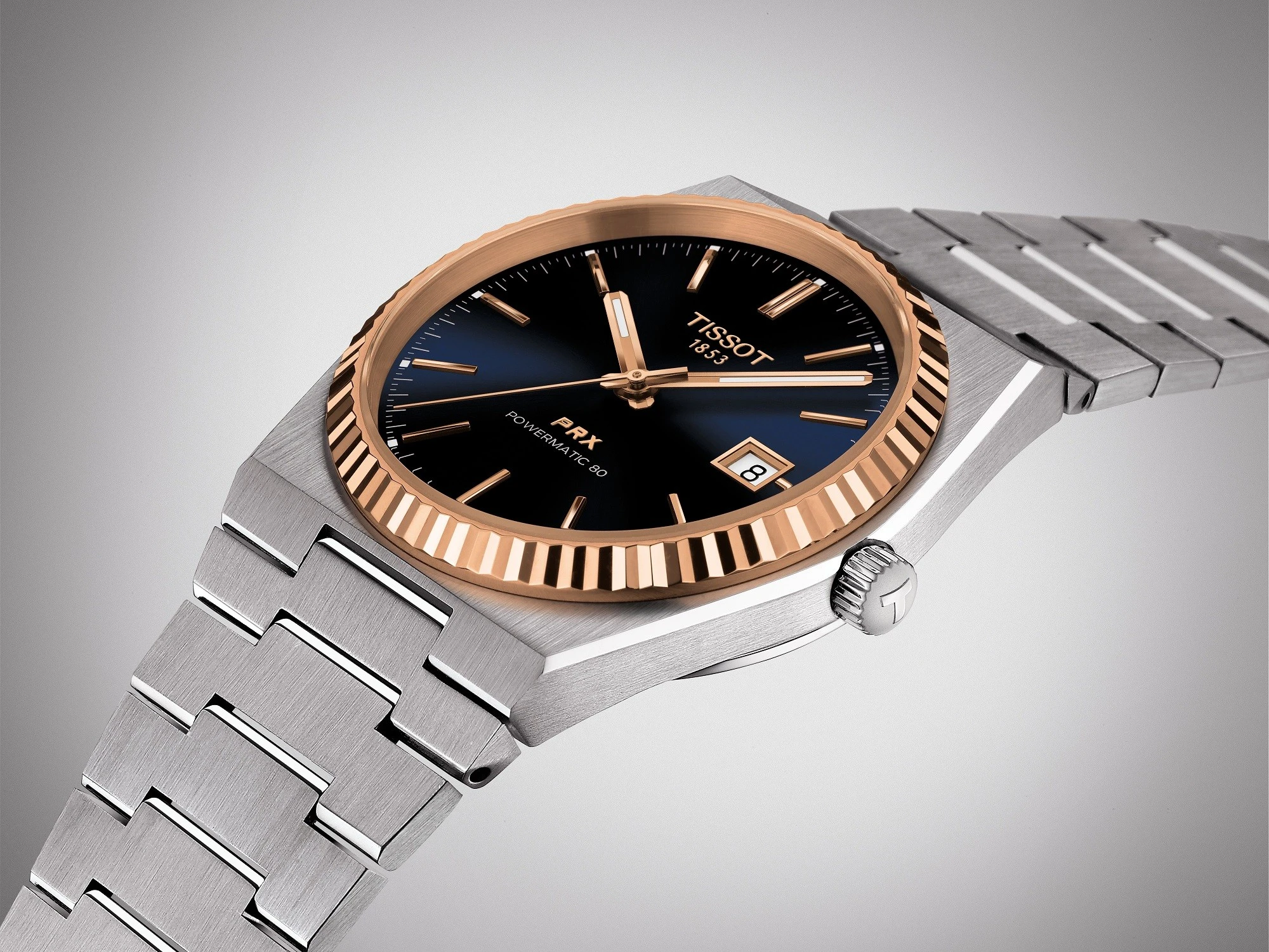 Tissot PRX Powermatic 80 18k Gold Bezel T931.407.41.041.00, zdjęcie 3 z 6